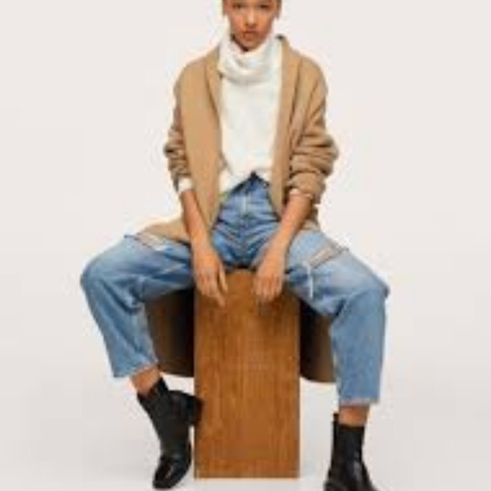 *final markdown* EDDIE BAUER Collared Tie Cardigan Sweater